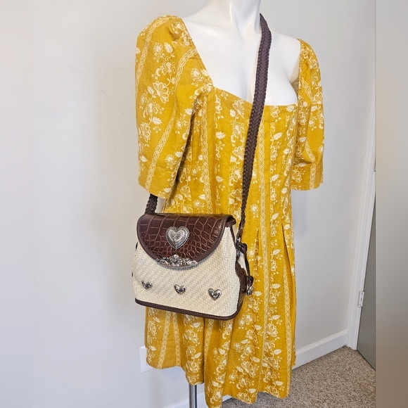 No Name Handbags - Brighton-inspired" bag Western-style crossbody bucket bag from the 1990s NWOT